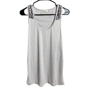 Cheekys Women's Light Gray Tank Top